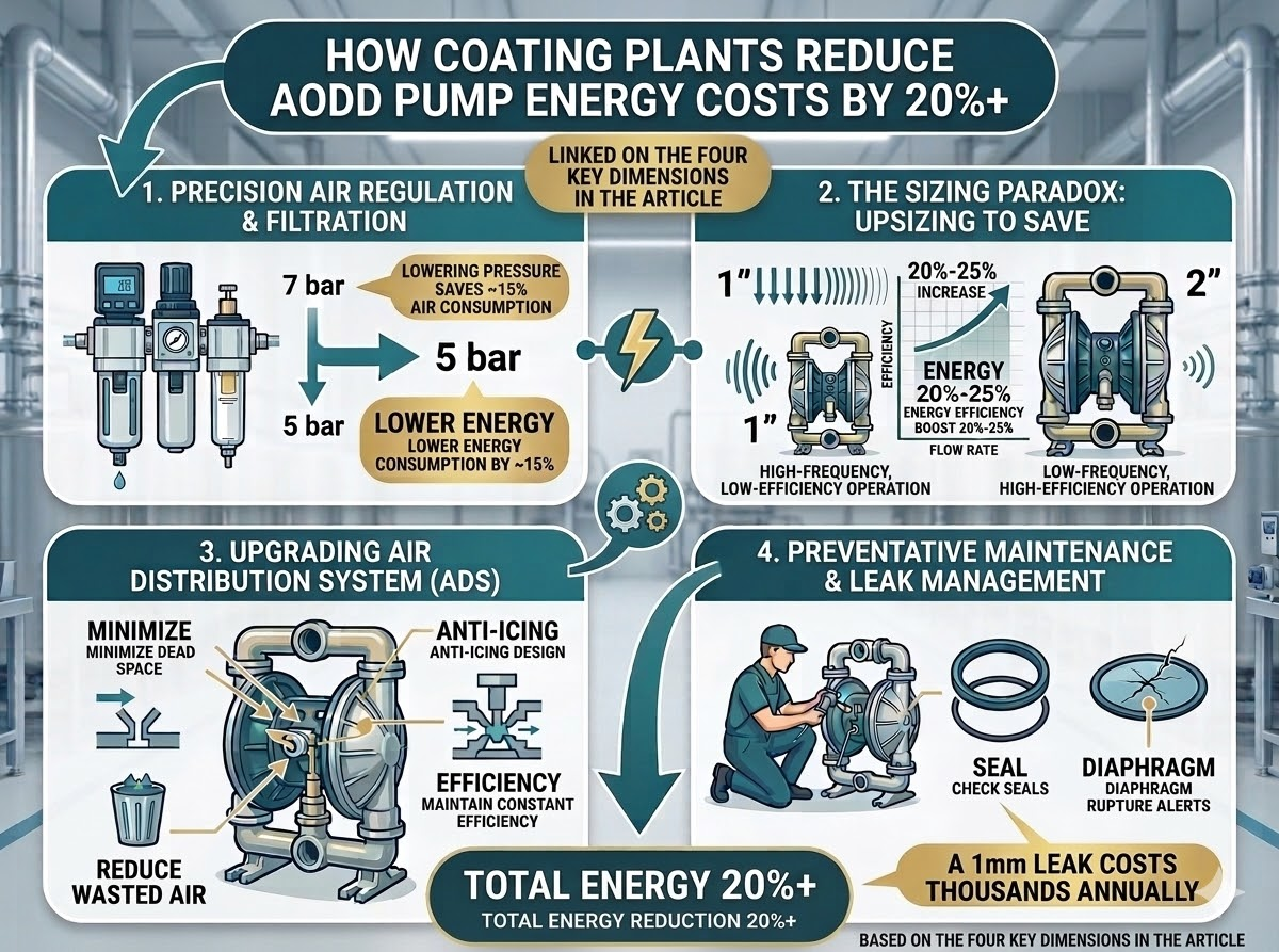 How Coating Plants Cut AODD Pump Energy Costs by 20%